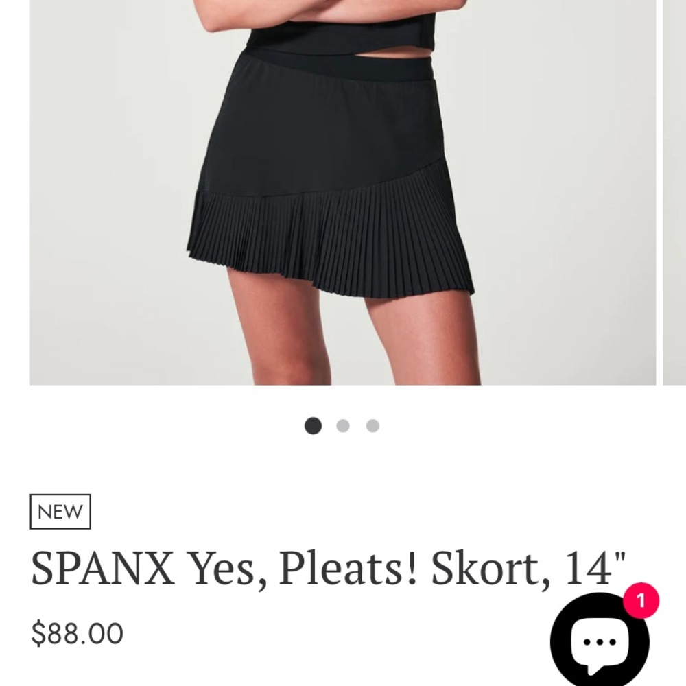 NWT Spanx Tennis Skirt